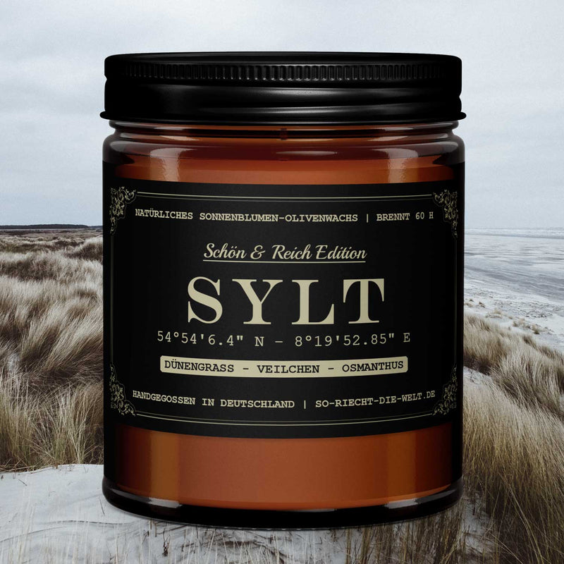 Sylt Kerze - Schön & Reich Edition - Dünengrass | Veilchen | Osmanthus