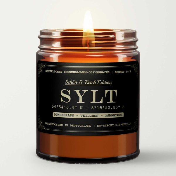 Sylt Kerze - Schön & Reich Edition - Dünengrass | Veilchen | Osmanthus